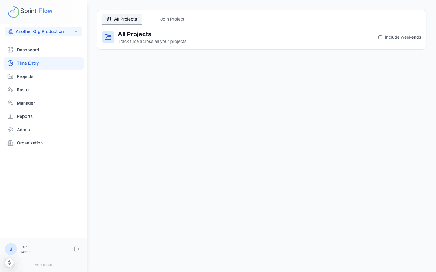 SprintFlow Time Entry - Intuitive percentage-based time tracking
